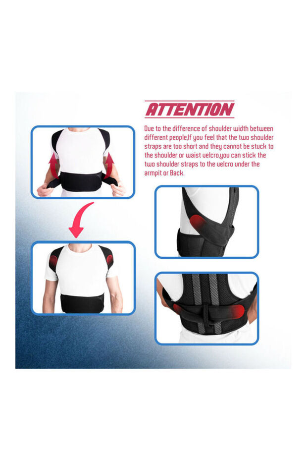 Back Upright Posture Support, Spine Posture Corrector, Prevent Hunchback, Shoulder Support Trainer,l - 5