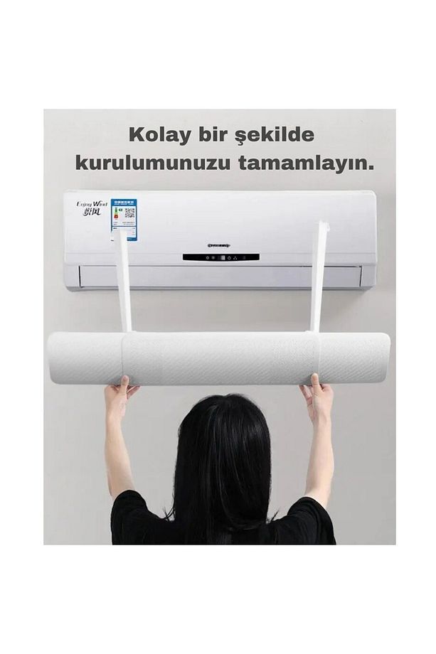 YeniTech-Ayarlanabilir Klima Hava Yönlendirme Aparatı Hava Çarpmaması İçin Klima Aparatı siperi - 5
