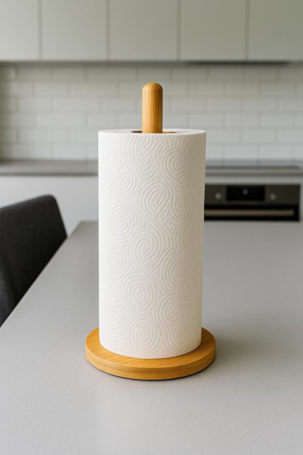 Wooden Paper Towel Holder, Roll Towel Holder,
