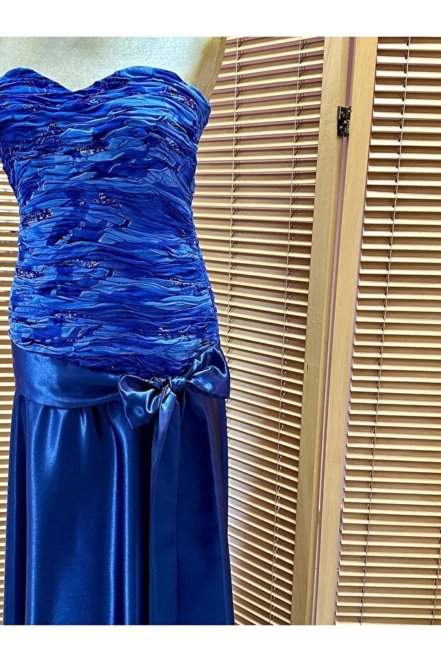 DRAPELİ ELBİSE - 5