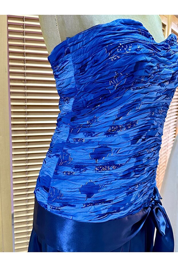 DRAPELİ ELBİSE - 6