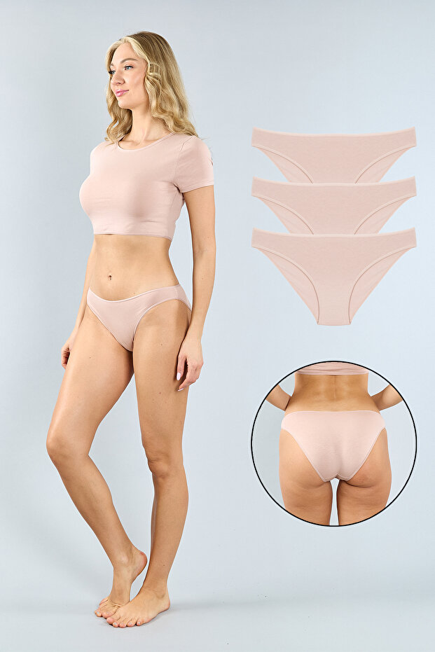 Klasik Basic Pamuklu Külot Ten 3'lü Paket