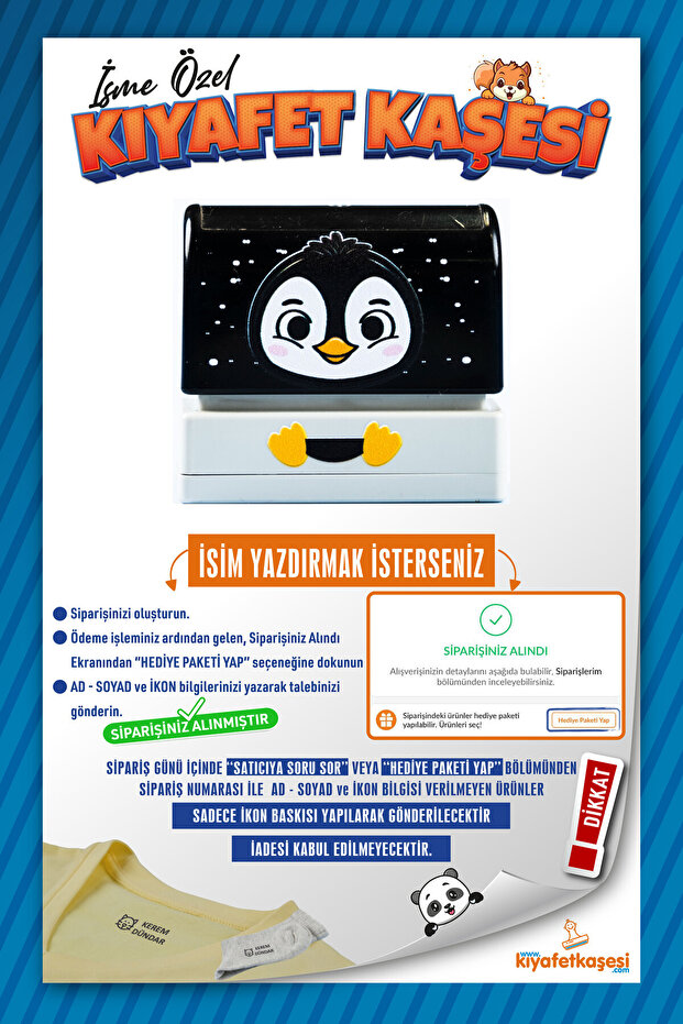 Kıyafet Kaşesi Penguen - 1