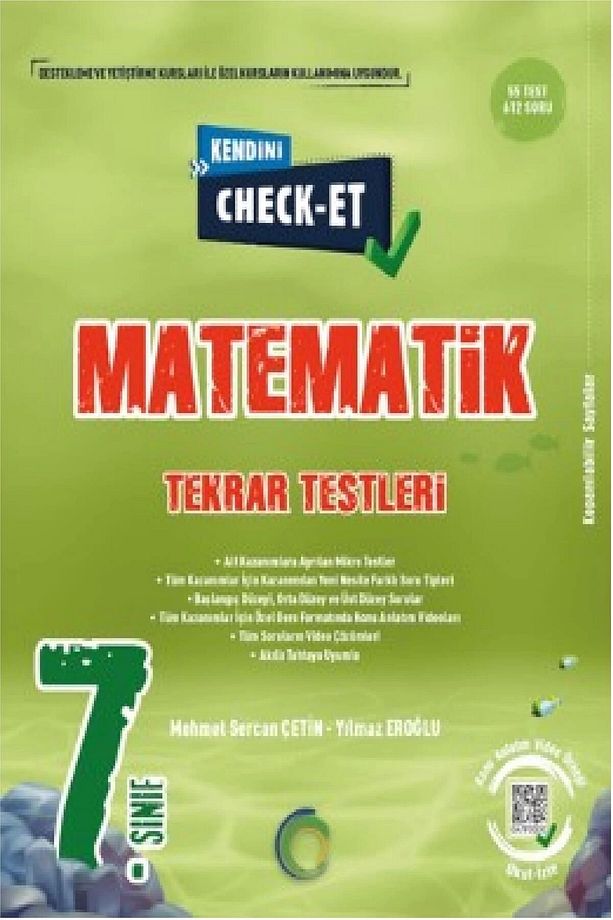 7. Sınıf Check - Et Matematik Tekrar Testleri - 1