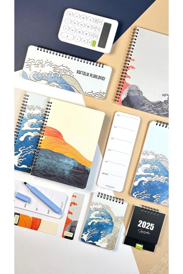 Giant Planning and Notebook Set - 12 Pieces Items - Single Package - 6