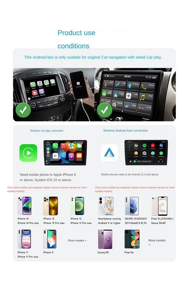 Carplay & Android Auto Video Kutusu Android 13 2 32gb Adaptörü Ai Box Youtube Netflix Ekran Yansıtma - 8