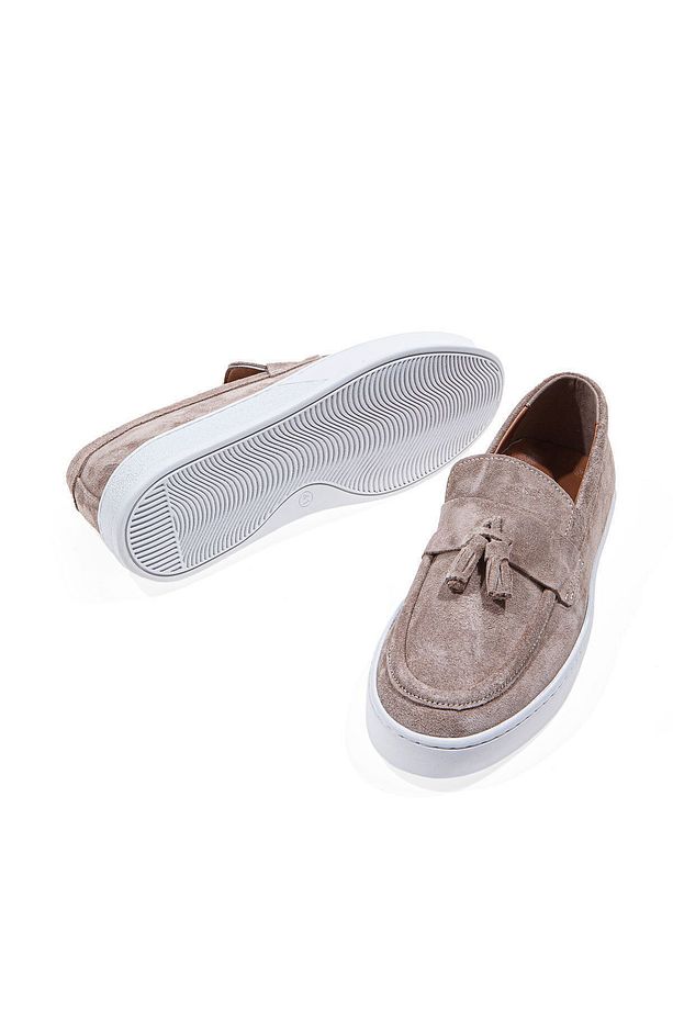 Tassel Kum Süet Deri Erkek Sneaker Ayakkabı - 5
