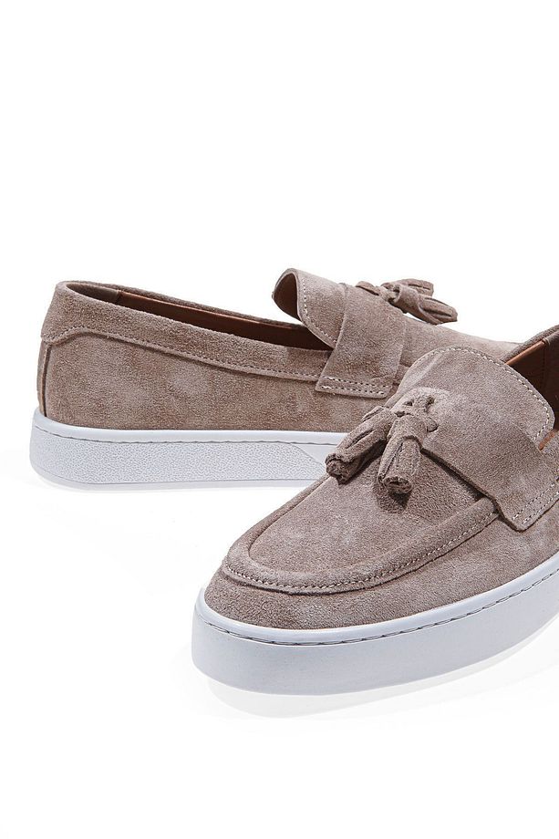 Tassel Kum Süet Deri Erkek Sneaker Ayakkabı - 7