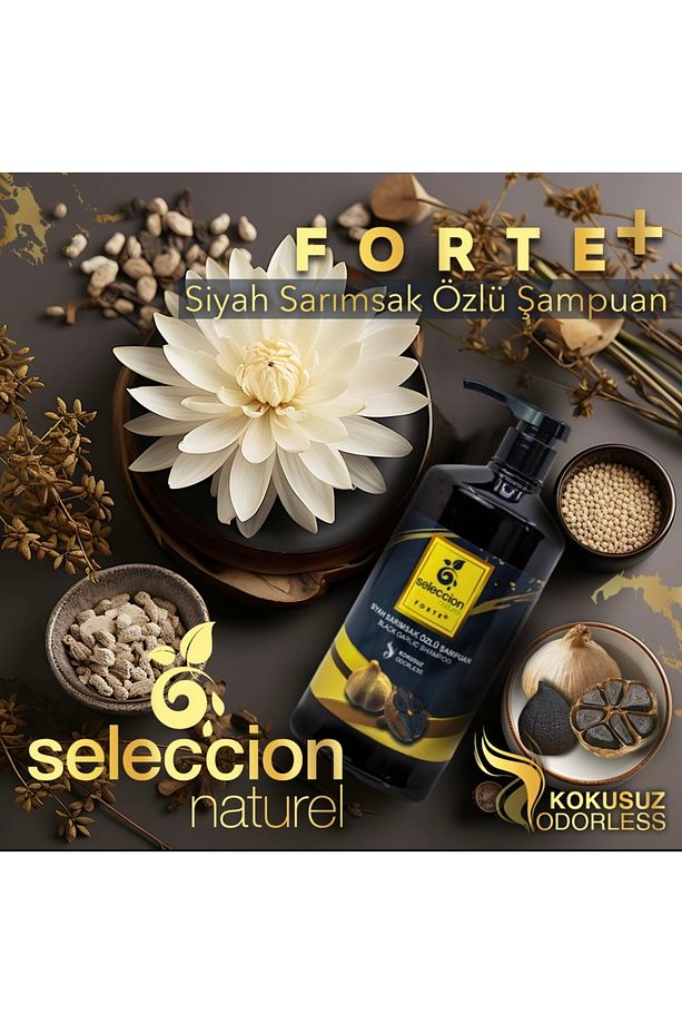 Seleccion Forte Siyah Sarımsak Şampuan 1000 Ml - 2