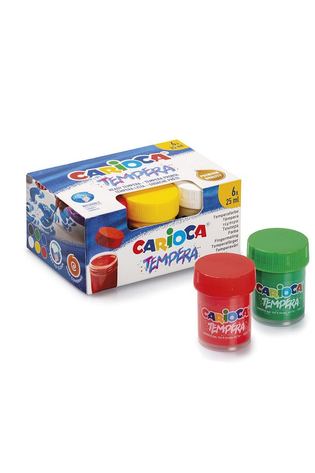 Süper Yıkanabilir Parmak Boyası 25 ml 6'lı (SULU BOYA OLARAKTA KULLANILABİLİR) - 1