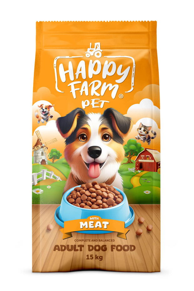 happy farm Happy Farm Etli Köpek Maması 15Kg