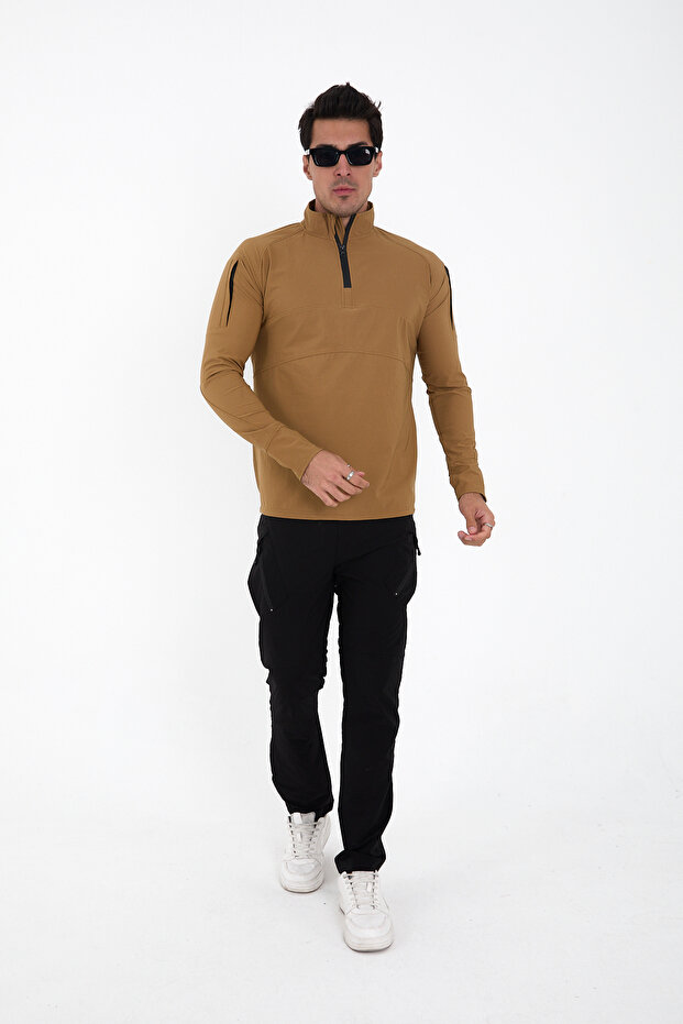 Camp136 Outdoor Tactical Water Repellent Men's Mustard Tactical Sweatshirt