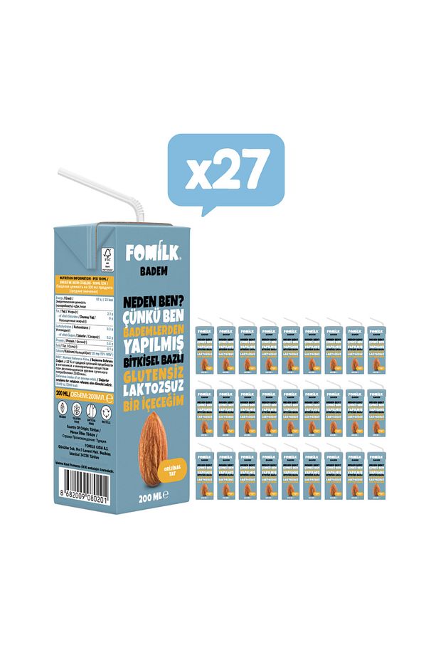 Badem Sütü 200ml X 27 Adet - 1