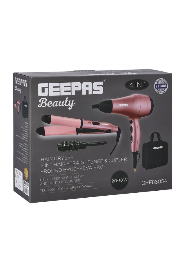 Portable Hair Dressing Set with Adjustable Temperature Setting