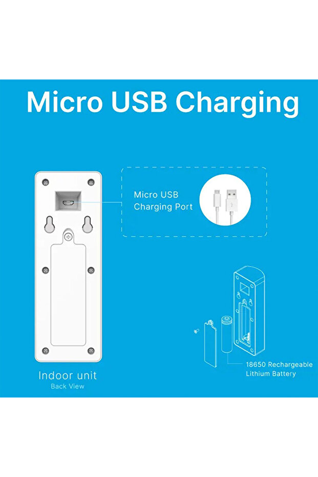 جرس باب لاسلكي ذكي مزود بنظام اتصال داخلي بتقنية الطاقة الحركية - 5