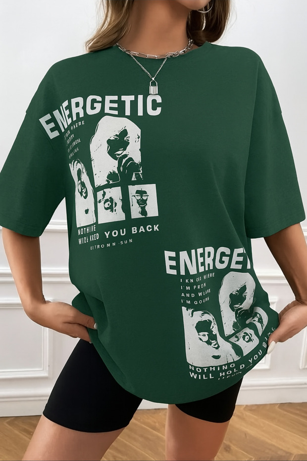 Unisex Cotton Crew Neck Oversize Boyfriend T-shirt