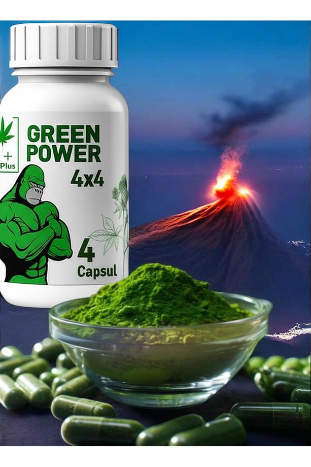 Green Power (YEŞİL DEV) 4x4 Caps Erkeklerin Kullanımına Uygun Performans Sertleştiricili Takviye - 1