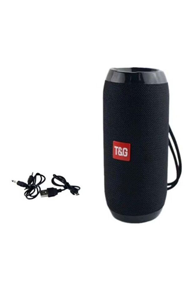 Wireless Bluetooth Speaker With Mic Black مكبر صوت بلوتوث لاسلكي مع ميكروفون أسود - 2