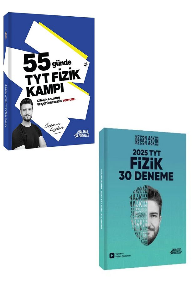Özcan Aykın TYT Fizik Erken Hazırlık Seti Kamp Kitabı ve Deneme İkilisi - 1