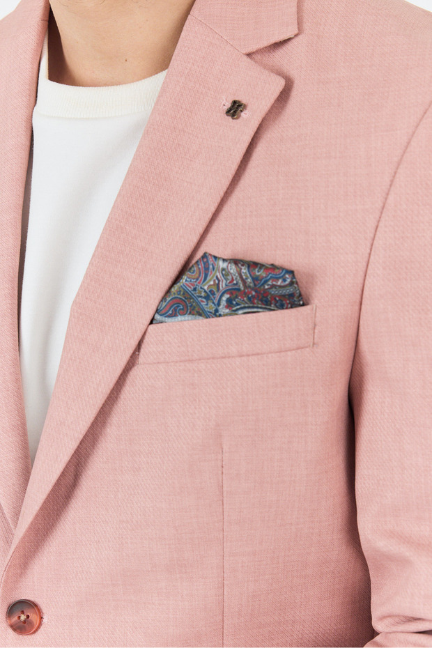 Nipoye Erkek Skin-Pudra 2'li Slim Fit Takım Elbise - 3