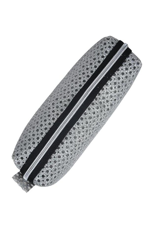 محفظة القلم شبكية-فضية - 2