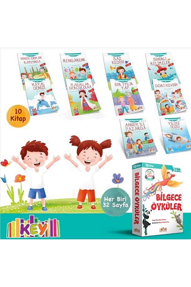Kaliteli Eğitim Yayınları (KEY) BİLGECE ÖYKÜLER Hikaye Serisi 10 Kitap 7 Yaş ve üzeri (2.SINIF) - 4