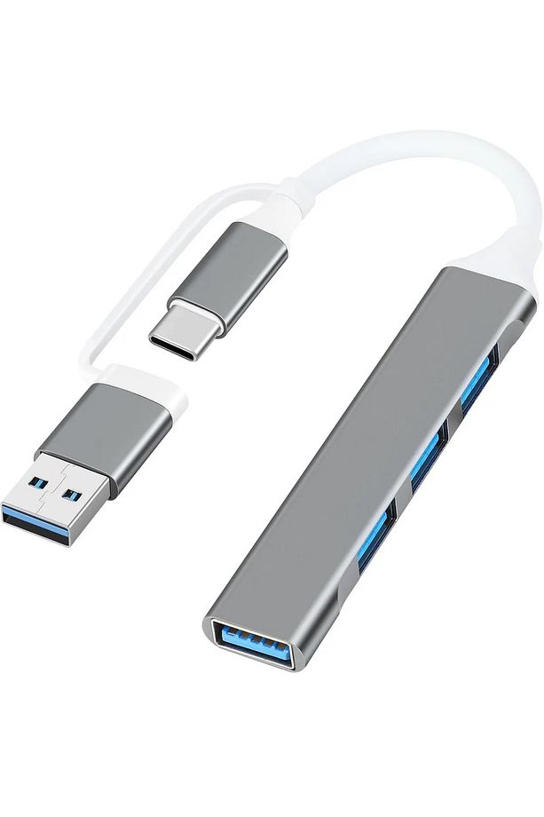 Type-c Ve Usb 2'li Girişli Uyumlu Port Girişli Usb Hub Otg Çoğaltıcı - 1