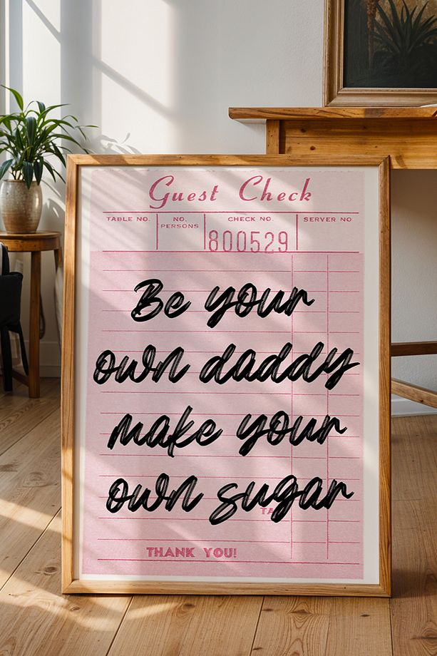 Guest Check - Retro Fiş Tasarım Duvar Posteri - Vintage Mutfak ve Kafe Dekoru - Çerçevesiz Baskı - 2