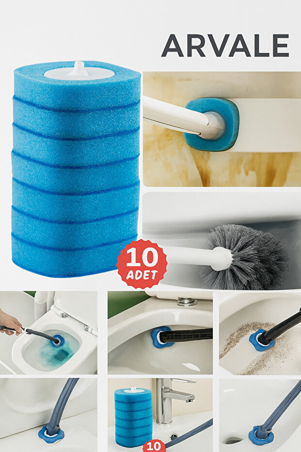 10 Adet Köpüren Yedek Sünger Kullan At - ( Mekanızma Dahil Değildir) - 1