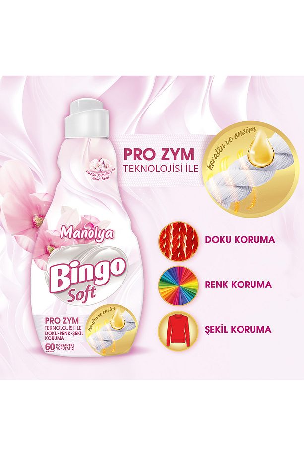 Soft Konsantre Çamaşır Yumuşatıcısı Manolya 1440 ml X 4 Adet - 8