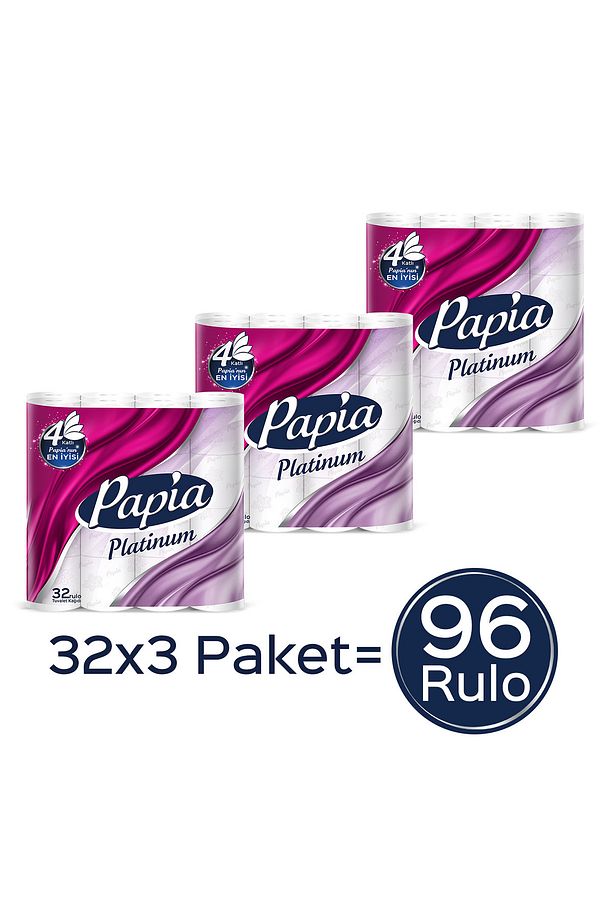 Platinum Tuvalet Kağıdı 96 Rulo (32 RULO X 3 PAKET) - 3
