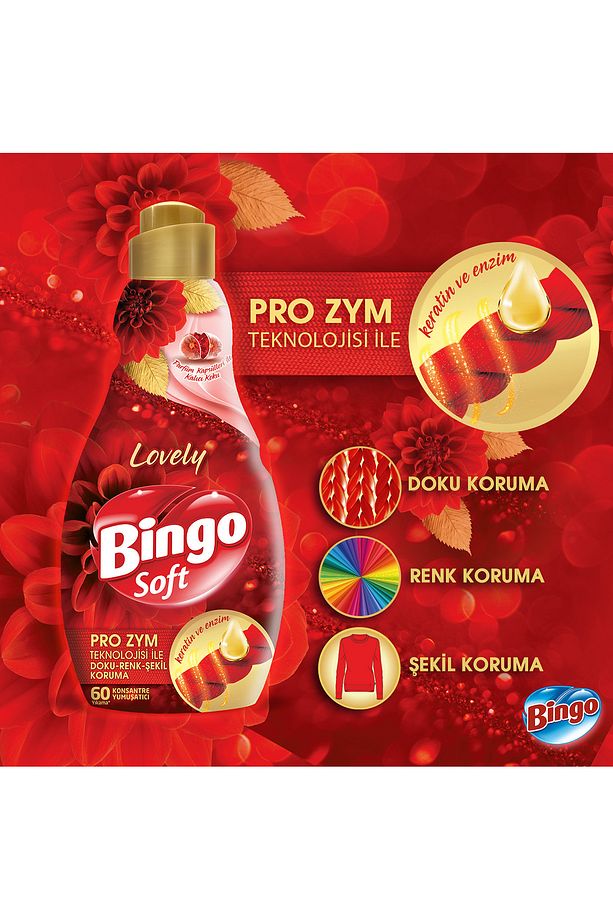 Soft Konsantre Çamaşır Yumuşatıcısı Lovely 1440 ml X 6 Adet - 7