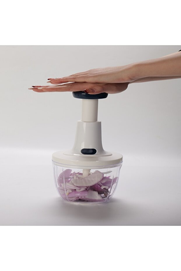 Manual Press Durable Vegetable Chopper - 2