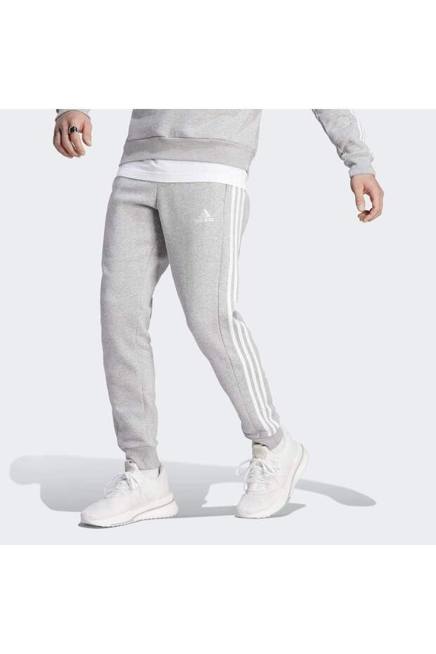 Essentials Fleece 3-Stripes Tapered Cuff Eşofman Altı - 1