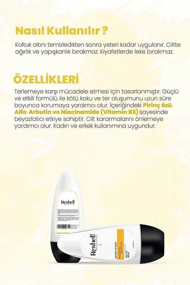 Beyazlatıcı Etkili Roll On Ter Ve Koku Önlemeye Yardımcı 50ML - 4