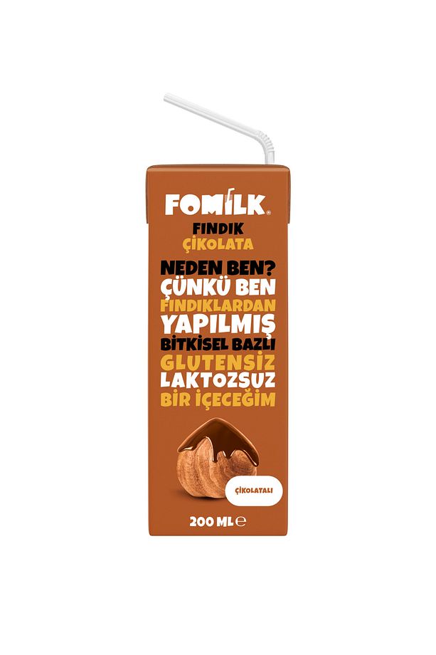 Çikolata & Fındık Sütü Glutensiz Bitkisel Bazlı Laktozsuz Vegan 200 ml X 10 Adet - 2