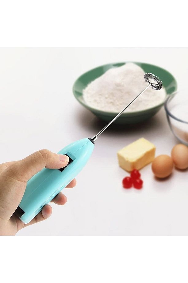 Pilli Mixer Süt Ve Kahve Köpürtücü Çırpıcı, Mini Kahve Yumurta Pilli Çırpıcısı - 4
