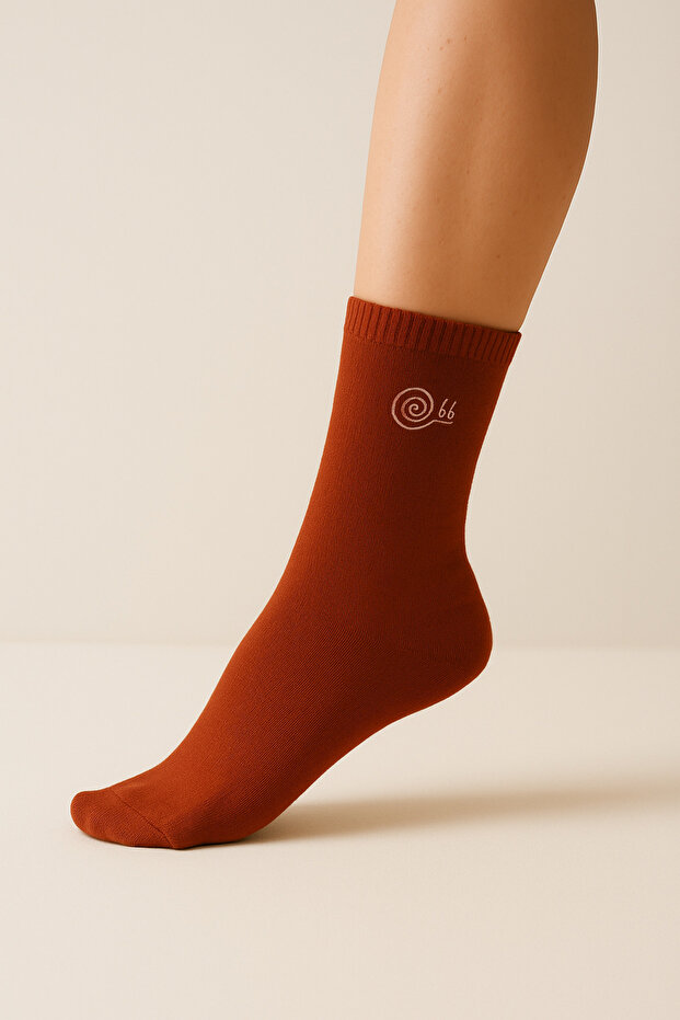 جوارب برتقالية مرنة ومريحة - 1