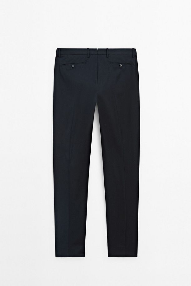 %100 yün klasik pantolon - 8
