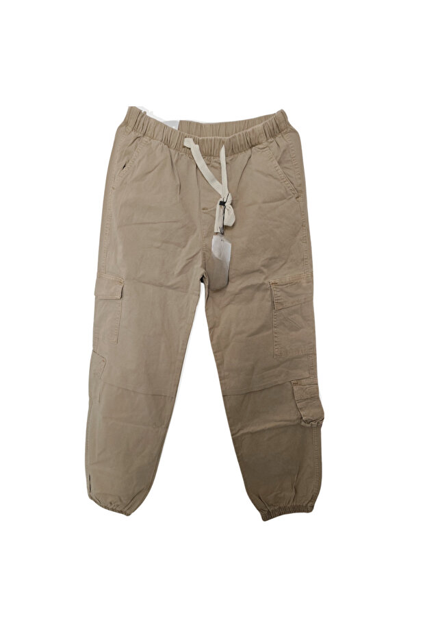 Pants, Drawstring Waist with Multiple Pockets - 4