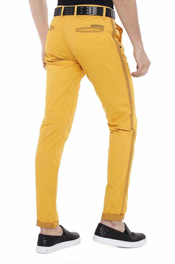 Cd511 Desen Şeritli Casual Erkek Kot Pantolon - 5