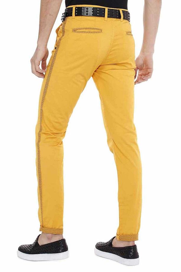 Cd511 Desen Şeritli Casual Erkek Kot Pantolon - 4