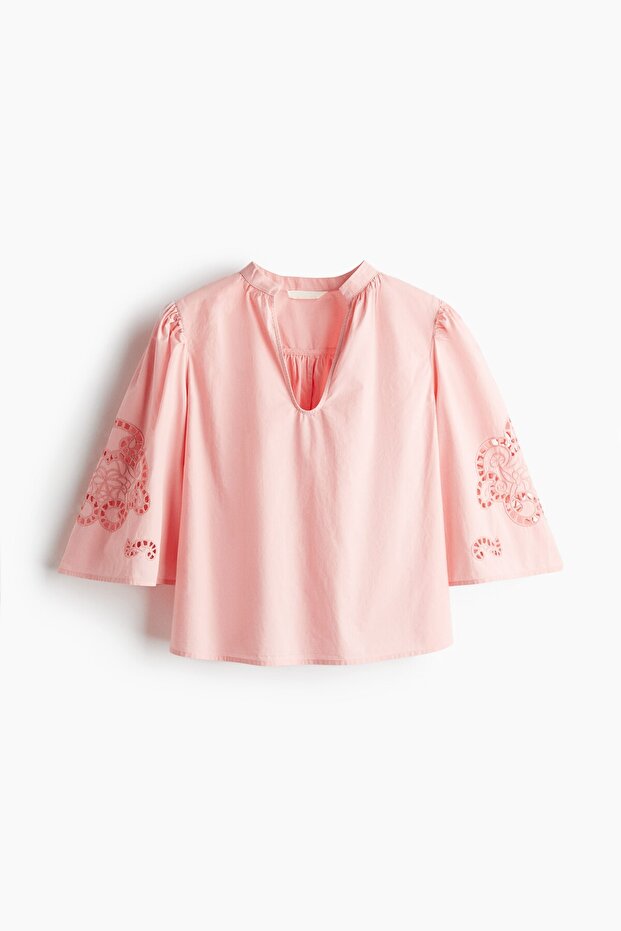 Nakış İşlemeli Bluz - 3