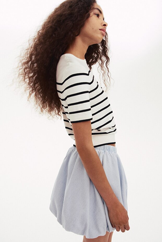 İnce Triko Tişört - 5