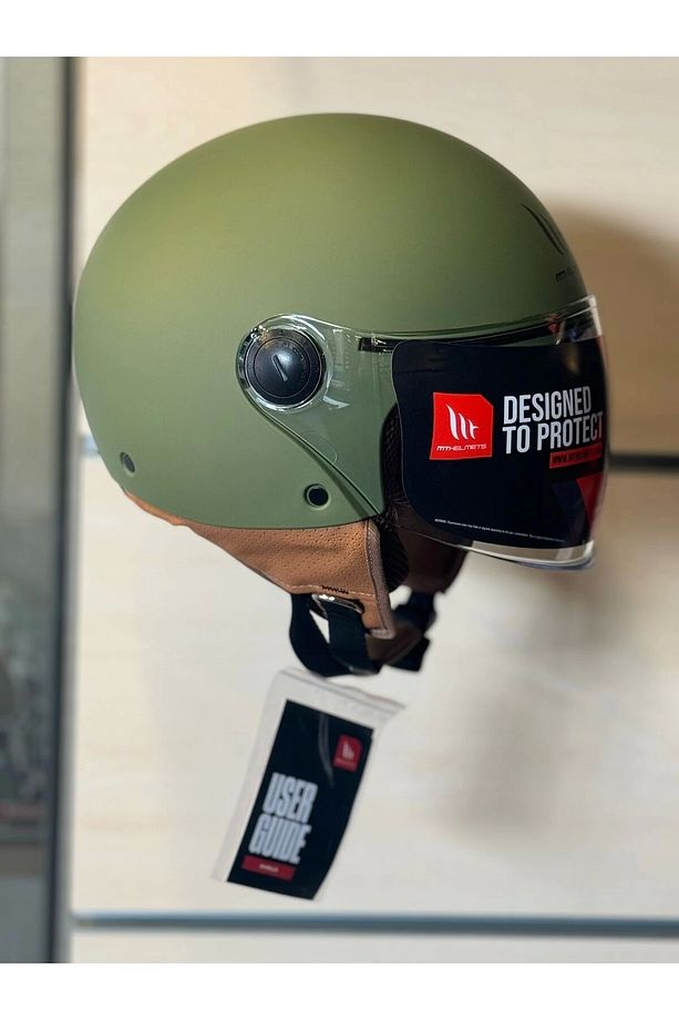 kask of501b street s solid a6 mat açık kask - 8