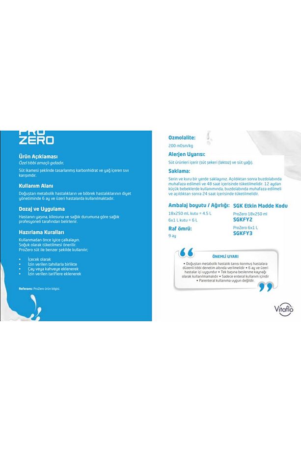Pro Zero Gıda 1 Lt - 2