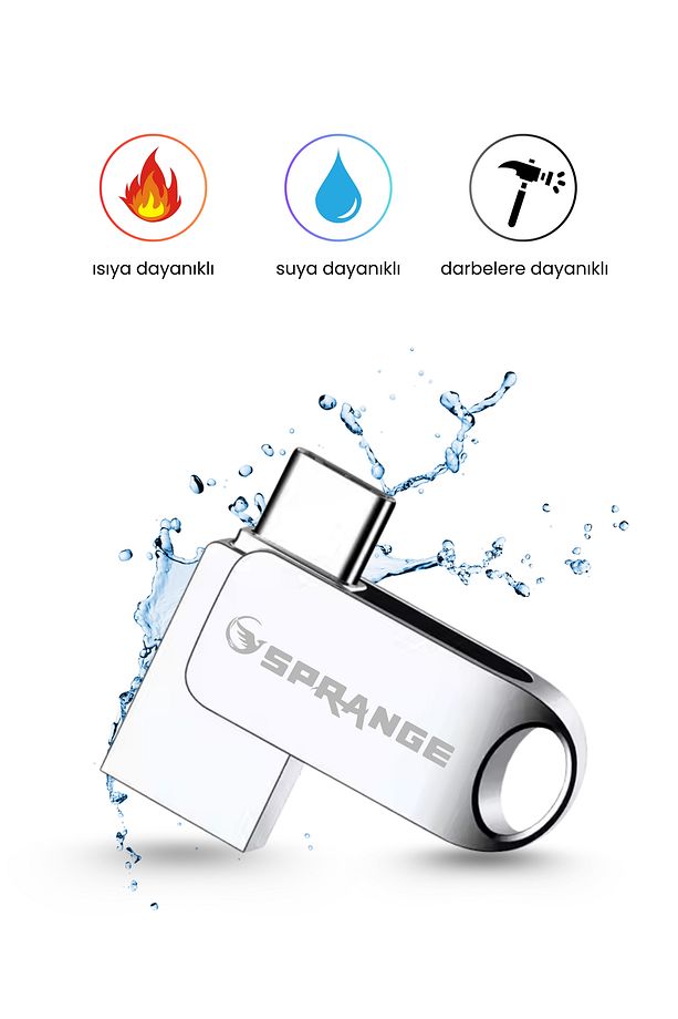 64 Gb Flash Bellek Usb 3.2 Ultra Dual Typec Otg Android Ios Pc Ve Cep Telefon Uyumlu Tak Çalıştır - 4