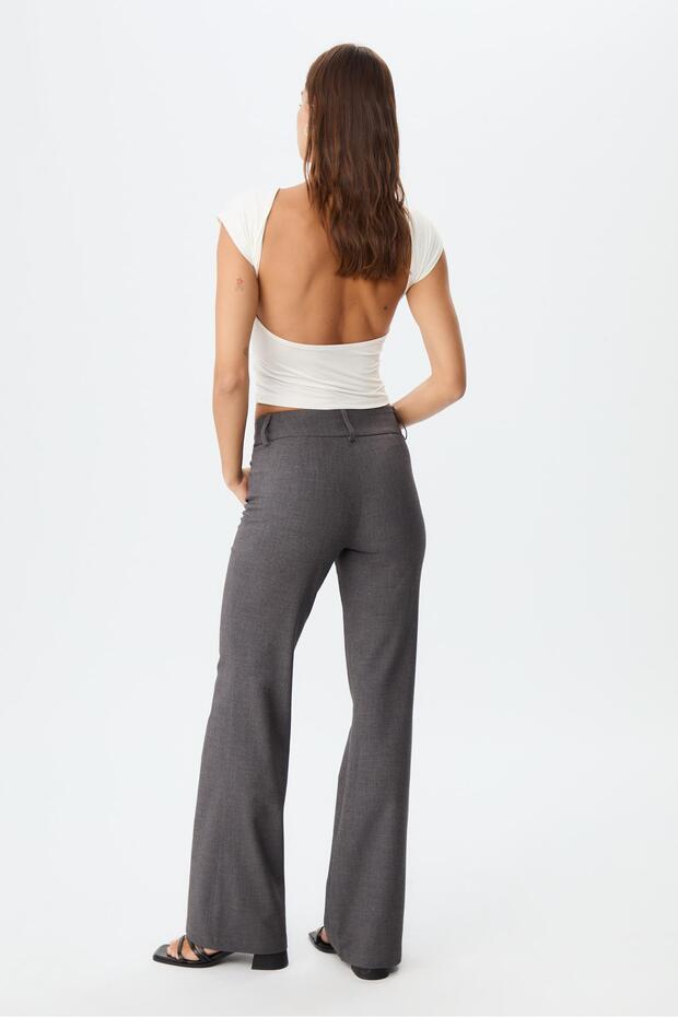 İspanyol paça klasik pantolon - 5