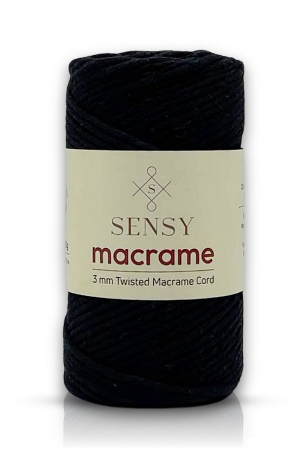 Premium Taranan Makrome Makrame Hobi Ipi Siyah - 1