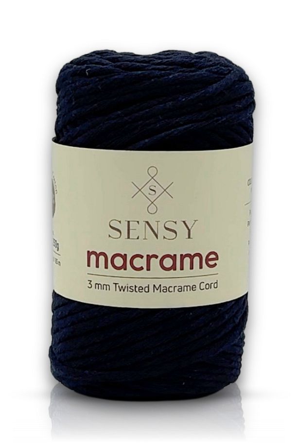 Premium Taranan Makrome Makrame Hobi Ipi Lacivert - 1